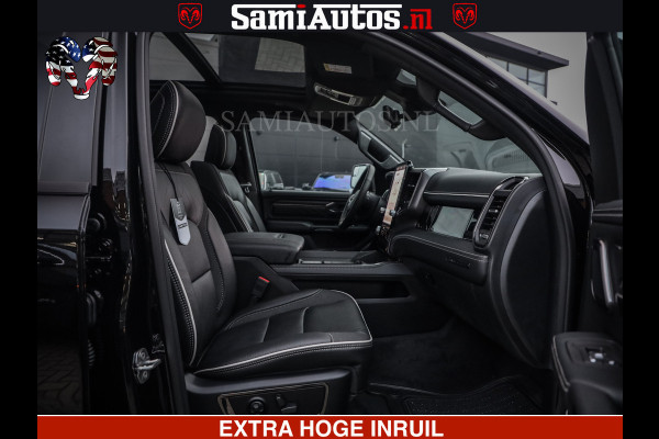 Dodge Ram LIMITED NIGHT H.O 540 PK 706 Nm | XB9 | MASSAGE | BOM VOL | CREW CAB | DUBBELE CABINE | GRIJSKENTEKEN | 5 PERSOONS | DE MEEST LUXUEUZE en BEGEERDE Pick-up