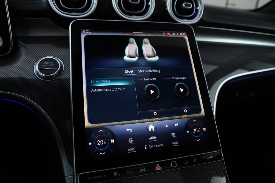 Mercedes-Benz C-Klasse 300e AMG | 313PK | Head-up | Keyless-go | Pano | Sfeerverlichting | Digital-light | Leder | Memory | Stoelverw. | 2022.