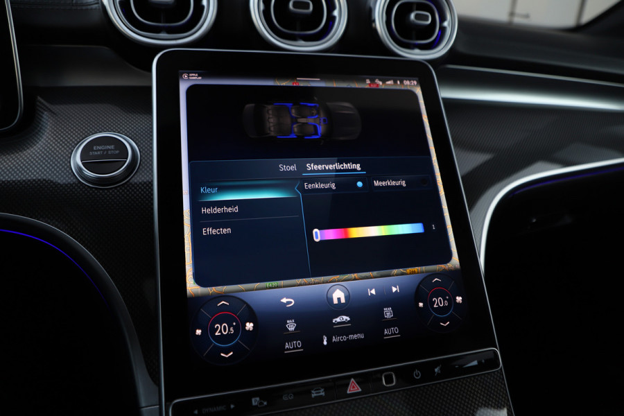 Mercedes-Benz C-Klasse 300e AMG | 313PK | Head-up | Keyless-go | Pano | Sfeerverlichting | Digital-light | Leder | Memory | Stoelverw. | 2022.