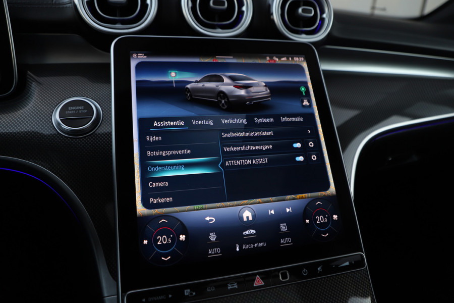 Mercedes-Benz C-Klasse 300e AMG | 313PK | Head-up | Keyless-go | Pano | Sfeerverlichting | Digital-light | Leder | Memory | Stoelverw. | 2022.