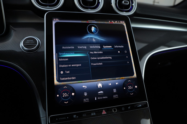 Mercedes-Benz C-Klasse 300e AMG | 313PK | Head-up | Keyless-go | Pano | Sfeerverlichting | Digital-light | Leder | Memory | Stoelverw. | 2022.