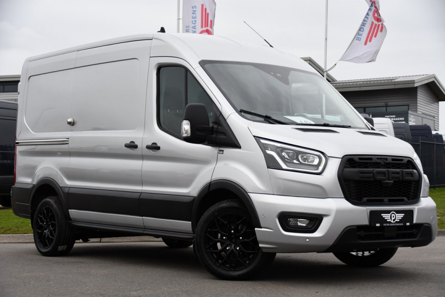 Ford Transit 350 2.0 TDCI L2H2 Limited PB Edition Camera, Cruise, Carplay, LED, 185pk, Automaat, Sensoren, Multimedia, Uniek!