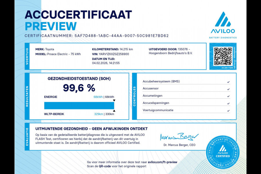 Toyota PROACE Electric Worker 75 kWh SoH 99,6 % - L3 XXL L+R Schuifdeur - Long Range