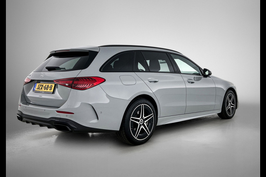 Mercedes-Benz C-Klasse Estate 300 e AMG Plug-In Hybride AMG Line | Night Pakket | Memory Voorstoelen | Easy-Pack Achterklep | Stuur en Stoelverwarming. Inclusief 24 maanden Mercedes-Benz Certified garantie voor Europa.
