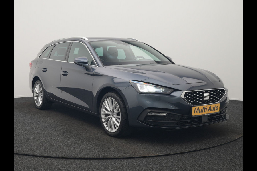 Seat Leon Sportstourer 1.4 TSI eHybrid Xcellence PHEV 204pk Dealer O.H. | Trekhaak Af Fabriek | Camera | Sportstoelen & Stuur Verwarmd | Keyless | Virtual | Navigatie | DAB | Plug In Hybrid |