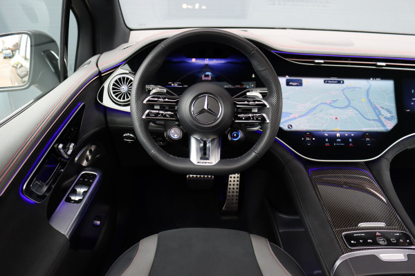 Mercedes-Benz EQE SUV AMG 43 4MATIC Premium 91 kWh | Hyperscreen | Luchtvering | Achterasbesturing | Distronic+ | Carbon | Burmester | Trekhaak | Warmtepomp | Verwarmd Stuurwiel | HUD | Panoramadak |