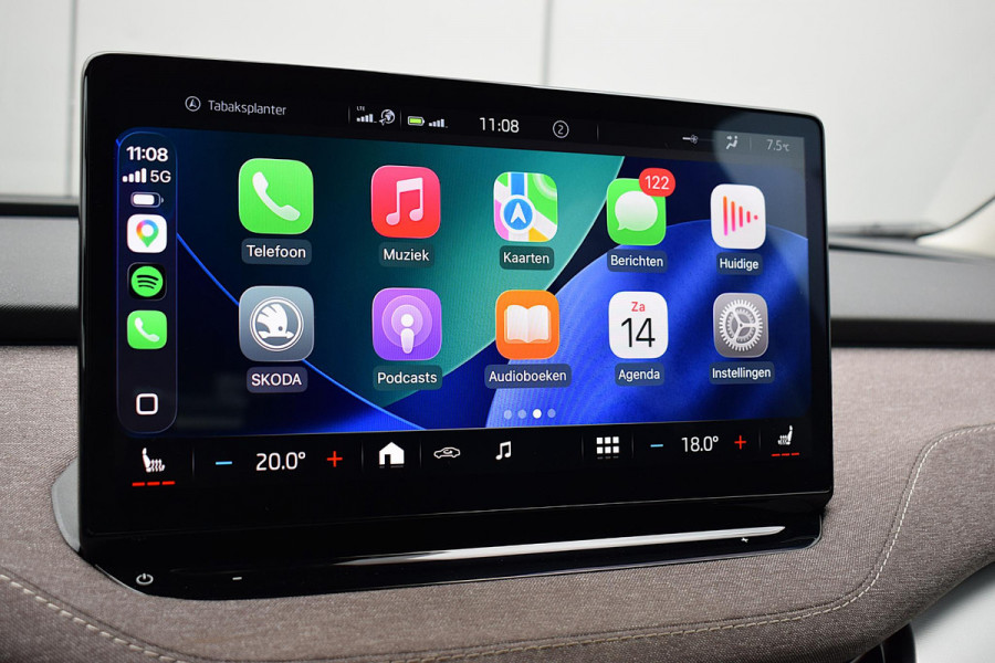 Škoda ENYAQ iV 60 First Edition | SOH: 93,3% | Stuur- en Stoelverw. | Camera | 21” LM