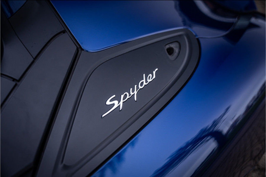 Porsche 718 Spyder 4.0 (420pk) ** PCCB Ceramic ** PDLS+ ** AppleCarplay ** PVTS ** Sport Chrono Sportstoelen Plus ** PTV ** Sportuitlaat