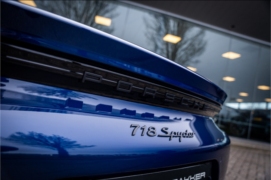 Porsche 718 Spyder 4.0 (420pk) ** PCCB Ceramic ** PDLS+ ** AppleCarplay ** PVTS ** Sport Chrono Sportstoelen Plus ** PTV ** Sportuitlaat