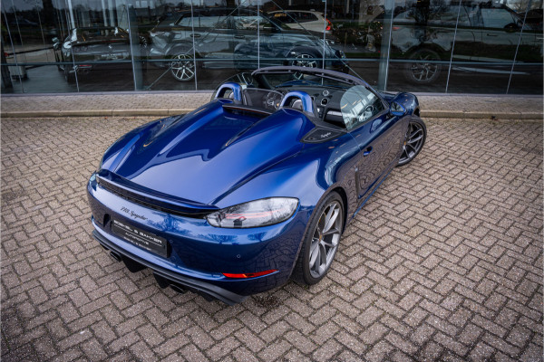 Porsche 718 Spyder 4.0 (420pk) ** PCCB Ceramic ** PDLS+ ** AppleCarplay ** PVTS ** Sport Chrono Sportstoelen Plus ** PTV ** Sportuitlaat