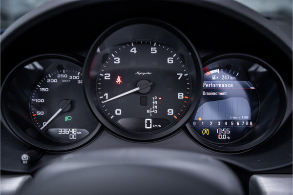 Porsche 718 Spyder 4.0 (420pk) ** PCCB Ceramic ** PDLS+ ** AppleCarplay ** PVTS ** Sport Chrono Sportstoelen Plus ** PTV ** Sportuitlaat