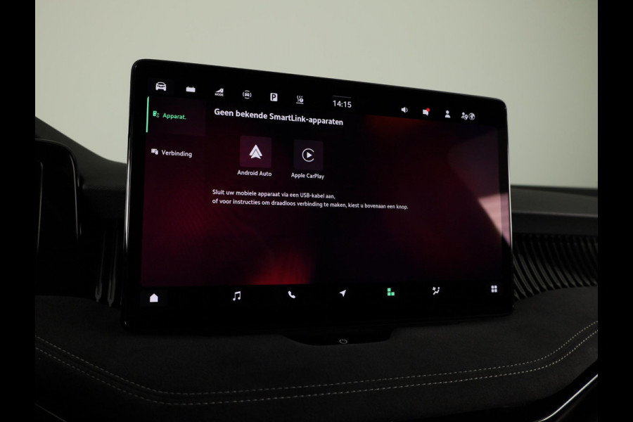 Škoda Superb Combi Sportline Business PHEV 1.5 TSI 204 pk 6 versn. DSG | Panoramadak, elektrisch bedienbaar | Trekhaak, wegklapbaar | Travel Assist Plus Sportline | Dynamic Chassis Control Pakket | CANTON Soundsystem | Lichtmetalen velgen 19 inch Aniara Aero zilver