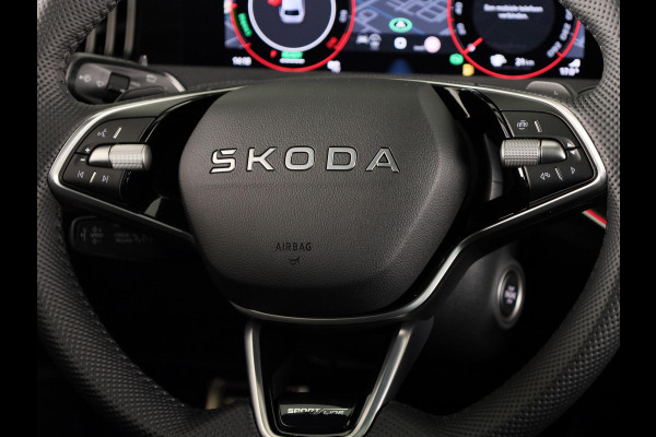 Škoda Superb Combi Sportline Business PHEV 1.5 TSI 204 pk 6 versn. DSG | Panoramadak, elektrisch bedienbaar | Trekhaak, wegklapbaar | Travel Assist Plus Sportline | Dynamic Chassis Control Pakket | CANTON Soundsystem | Lichtmetalen velgen 19 inch Aniara Aero zilver