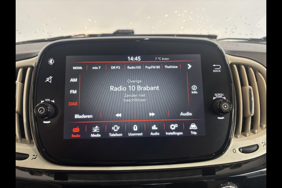 Fiat 500 1.0 Hybrid Lounge Plus | Navigatie | Panorama Dak | Parkeersensoren Achter | Climatronic | lichtmetalen Velgen | Dab