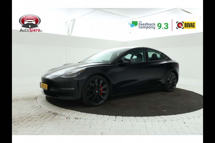 Tesla Model 3 Performance AWD 75 kWh Full Black! Track Modus, Stoelverwarming