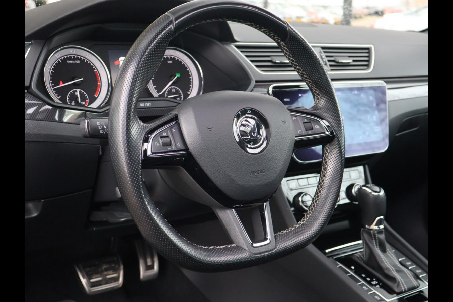 Škoda Superb Combi 1.4 TSI ACT 150 PK SPORTLINE DSG AUT. *STEEL GREY* + WEGKL. TREKHAAK | PANORAMA | 19 INCH | CANTON | ADAPTIVE CRUISE | ALCANTARA