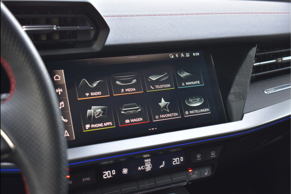 Audi A3 Sportback 45 TFSI e S-Line 245 Pk Alle Opties Pano RS-Stoel Head-Up Memory Keyless RS3 18 Inch