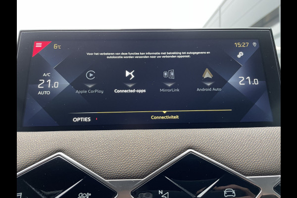 DS Ds 3 Crossback 100pk Performance Line (Stoelverwarming - Camera - Automatische Airco - Head up - Navigatie - Apple Carplay - Keyless Start)