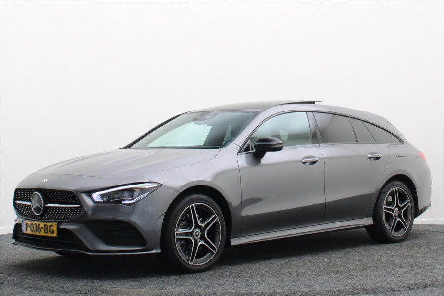 Mercedes-Benz CLA-Klasse Shooting Brake 250 e Premium Plus AMG Panoramadak, ACC, Camera, Sfeerverlichting, Trekhaak, Widescreen, 18"