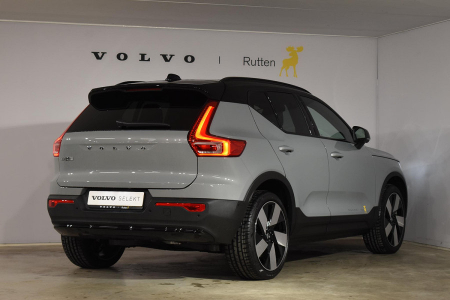 Volvo EX40 252PK Single Motor Extended Range 82 kWh Plus / Lounge pakket / Extra getint glas / Panoramadak / 360 camera / 20''velgen / zwart dak