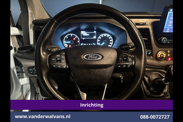 Ford Transit Custom 2.0 TDCI L1H1 Inrichting Euro6 Airco | Camera | LED | Cruisecontrol | Stoelverwarming | 2500kg Trekhaak Verwarmde voorruit, Parkeersensoren, Bijrijdersbank