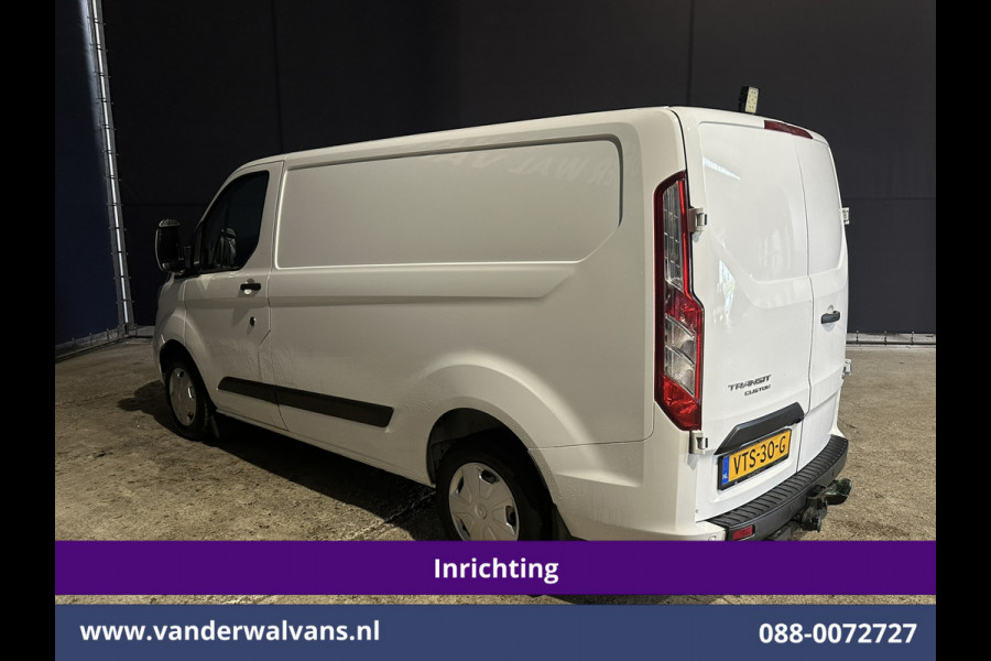 Ford Transit Custom 2.0 TDCI L1H1 Inrichting Euro6 Airco | Camera | LED | Cruisecontrol | Stoelverwarming | 2500kg Trekhaak Verwarmde voorruit, Parkeersensoren, Bijrijdersbank
