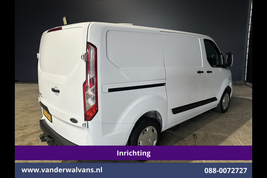 Ford Transit Custom 2.0 TDCI L1H1 Inrichting Euro6 Airco | Camera | LED | Cruisecontrol | Stoelverwarming | 2500kg Trekhaak Verwarmde voorruit, Parkeersensoren, Bijrijdersbank