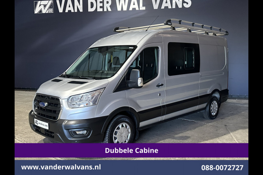 Ford Transit 2.0 TDCI 131pk L3H2 Dubbele Cabine Euro6 Airco | 7-Zits | Imperiaal | 2500kg Trekhaak | Cruisecontrol Verwarmde voorruit, Parkeersensoren
