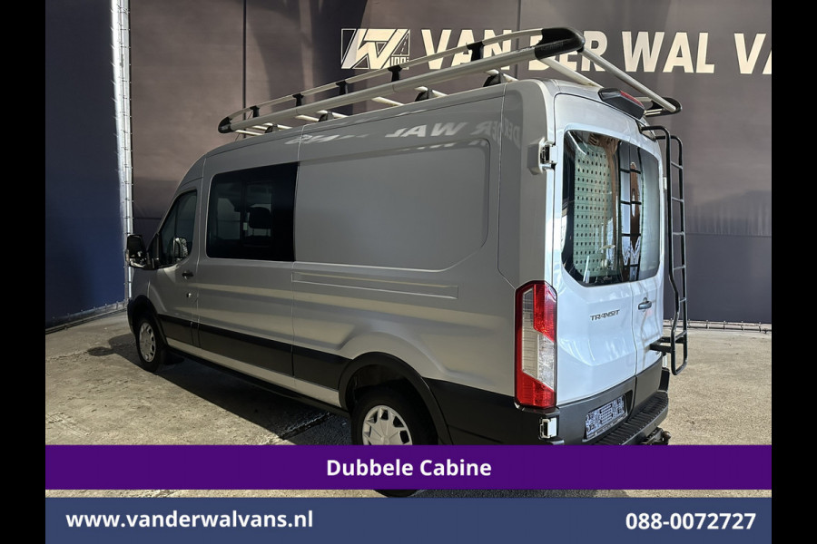 Ford Transit 2.0 TDCI 131pk L3H2 Dubbele Cabine Euro6 Airco | 7-Zits | Imperiaal | 2500kg Trekhaak | Cruisecontrol Verwarmde voorruit, Parkeersensoren