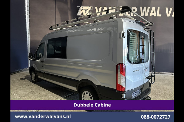 Ford Transit 2.0 TDCI 131pk L3H2 Dubbele Cabine Euro6 Airco | 7-Zits | Imperiaal | 2500kg Trekhaak | Cruisecontrol Verwarmde voorruit, Parkeersensoren