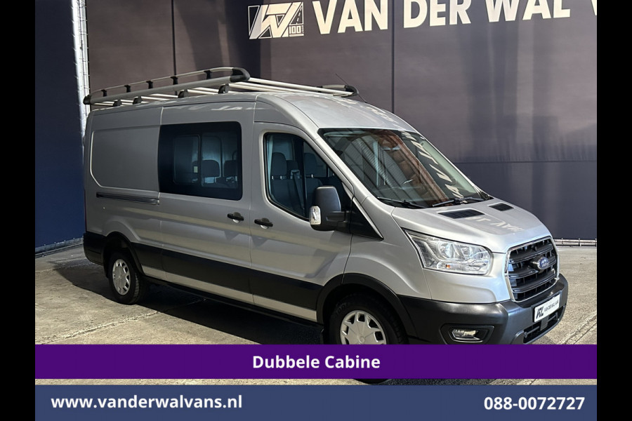 Ford Transit 2.0 TDCI 131pk L3H2 Dubbele Cabine Euro6 Airco | 7-Zits | Imperiaal | 2500kg Trekhaak | Cruisecontrol Verwarmde voorruit, Parkeersensoren