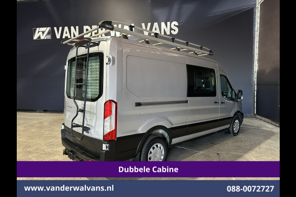 Ford Transit 2.0 TDCI 131pk L3H2 Dubbele Cabine Euro6 Airco | 7-Zits | Imperiaal | 2500kg Trekhaak | Cruisecontrol Verwarmde voorruit, Parkeersensoren