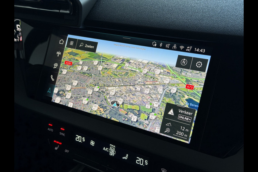 Audi A3 Sportback 40 TFSI E 204 PK PHEV SPORT MMI NAVI ELEK.KLEP CAMERA CARPLAY VIR.COCKPIT KEYLESS LED PHEV PLUG IN HYBRID