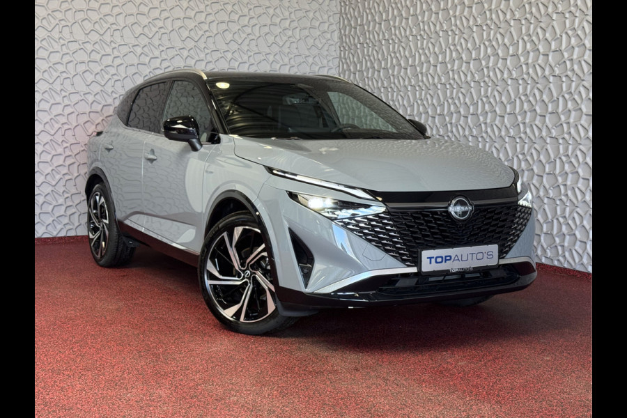 Nissan QASHQAI 1.3 MHEV 160PK TEKNA PLUS BOSE 2-TONE 20''LMV LEER ALCANTARA PANO MASSAGE BOSE STOEL/STUUR/RUIT VERW MATRIX.LED ELEK.KLEP HEADUP 03/2026 K ✅Top Auto's Wijchen , 30 Jaar Specialist in Nissan  : Alle Type's : Tekna / Plus / N-Design / N-Connecta / Limited Edition / Premium / Executive /  , Zowel PHEV / HEV / MHEV / TURBO / HYBRID