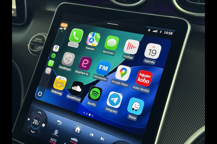 Mercedes-Benz C-Klasse 300e 313PK PHEV 12/2024 AVANTGARDE TREKHAAK HALF LEER CAMERA ELEK/STOEL/VERWARMD 12/2024 PHEV PLUG IN HYBRIDE phev