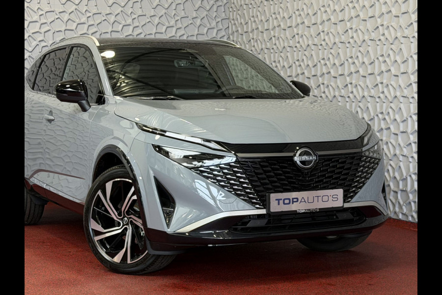 Nissan QASHQAI 1.3 MHEV 160PK 1800KG TREKGEWICHT TEKNA PLUS BOSE 20''LMV LEER ALCANTARA PANO MASSAGE BOSE STOEL/STUUR/RUIT VERW MATRIX.LED ELEK 03/2026 K ✅Top Auto's Wijchen , 30 Jaar Specialist in Nissan  : Alle Type's : Tekna / Plus / N-Design / N-Connecta / Limited Edition / Premium / Executive /  , Zowel PHEV / HEV / MHEV / TURBO / HYBRID