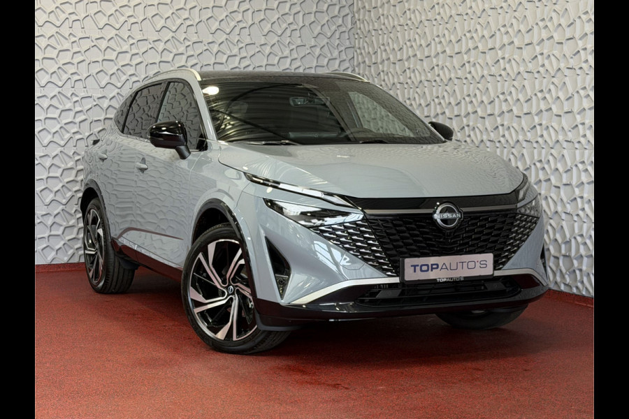 Nissan QASHQAI 1.3 MHEV 160PK 1800KG TREKGEWICHT TEKNA PLUS BOSE 20''LMV LEER ALCANTARA PANO MASSAGE BOSE STOEL/STUUR/RUIT VERW MATRIX.LED ELEK 03/2026 K ✅Top Auto's Wijchen , 30 Jaar Specialist in Nissan  : Alle Type's : Tekna / Plus / N-Design / N-Connecta / Limited Edition / Premium / Executive /  , Zowel PHEV / HEV / MHEV / TURBO / HYBRID
