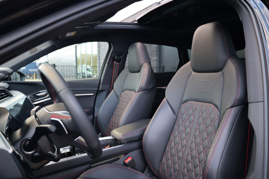 Audi Q8 e-tron S quattro SQ8 115 kWh | BTW | NAP | PANO | B&O | 360 | RS ZETELS | MATRIX | LUCHTVERING | MEMORY | KEYLESS |
