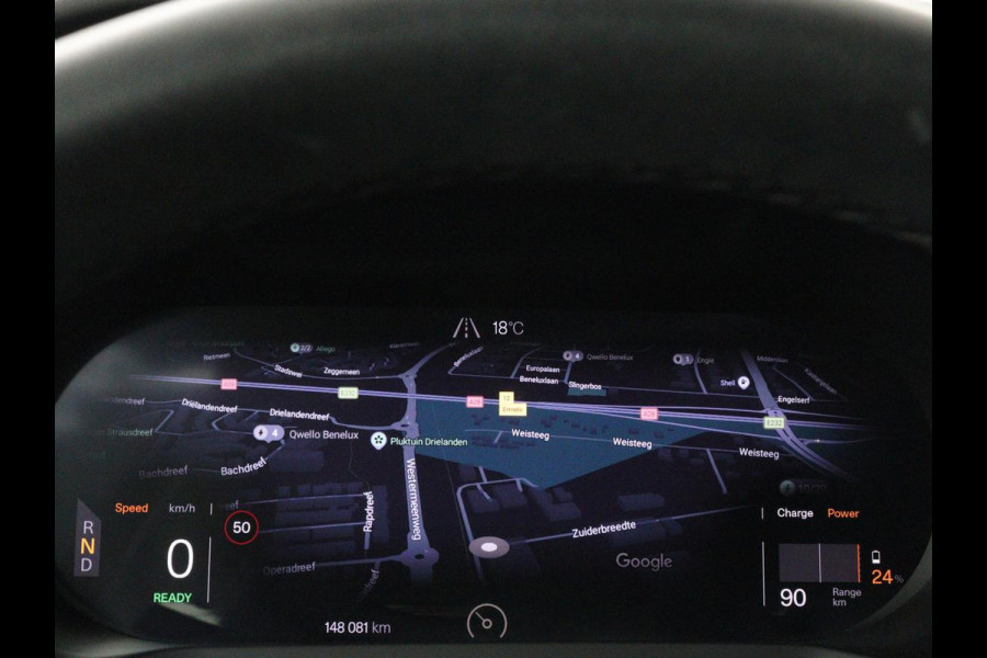 Polestar 2 Long Range Dual Motor Launch Edition 78kWh | SOH 93% | Panoramadak | Stoelverwarming | Trekhaak | 360 Camera | Adaptive cruise | Carplay | Full LED | Keyless | Navigatie