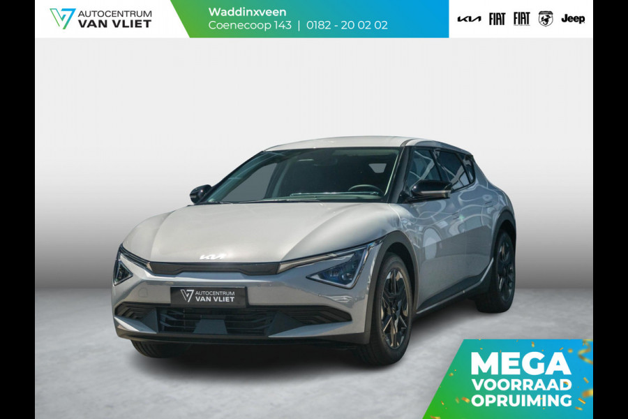 Kia Ev6 Light Edition 63 kWh l Uit voorraad leverbaar l 17% Bijtelling | Wolf Grey l 428 km Actieradius
