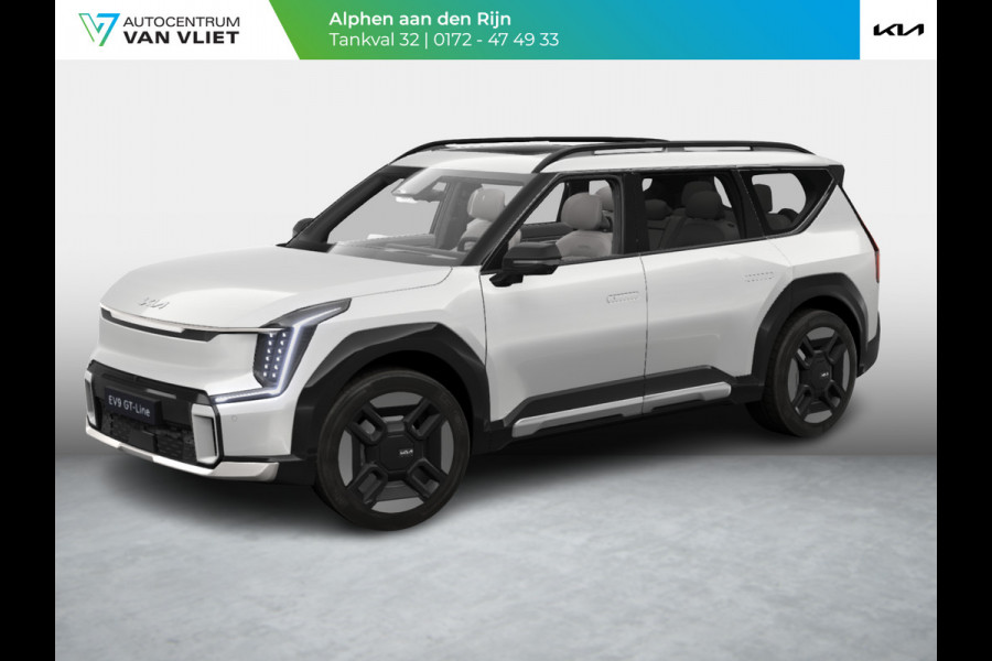 Kia EV9 GT-Line AWD 99.8 kWh | Levering uit voorraad | 7-Pers. | 21" | Head-Up | Stoel-/Stuurverwarming | Premium Audio | Schuif-/kanteldak | Adapt. Cruise | Navi