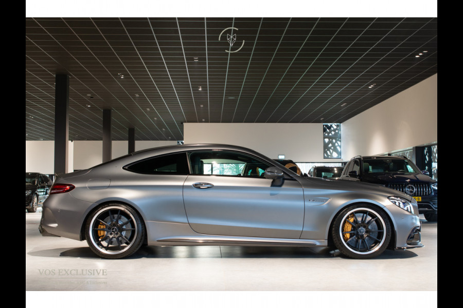 Mercedes-Benz C-Klasse AMG 63 S Coupé Ceramic|Matte lak|Aerodynamica|Full Carbon|Performance stoelen|Burmester|BTW