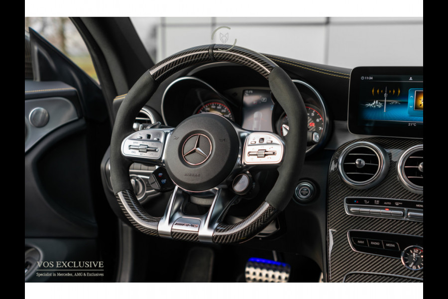 Mercedes-Benz C-Klasse AMG 63 S Coupé Ceramic|Matte lak|Aerodynamica|Full Carbon|Performance stoelen|Burmester|BTW