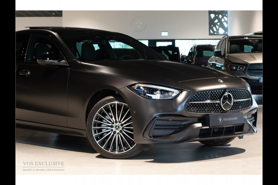 Mercedes-Benz C-Klasse 300 e AMG Magno|Nappa|Night|Rij-assistentie Plus|Keyless-Go|Stoelkoeling|Pano|360°|Burmester|19''