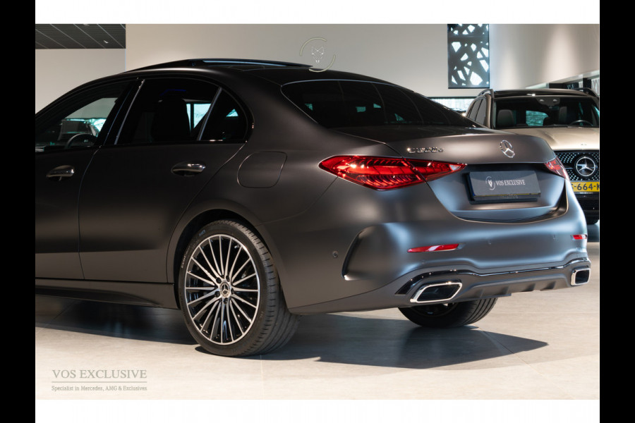 Mercedes-Benz C-Klasse 300 e AMG Magno|Nappa|Night|Rij-assistentie Plus|Keyless-Go|Stoelkoeling|Pano|360°|Burmester|19''