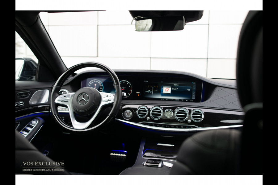 Mercedes-Benz S-Klasse 560 Lang 4-M AMG Exclusive|4*massage/koeling|20"|entertainment|standkachel|HUD|nachtzicht