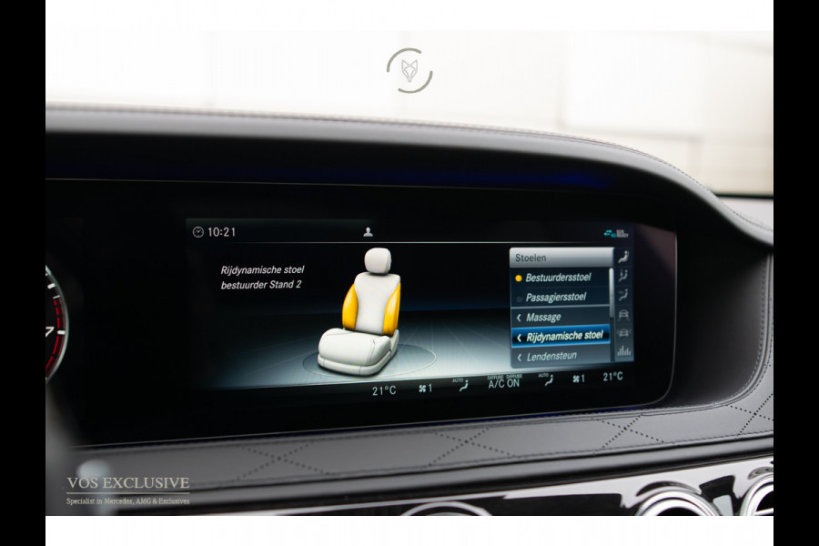 Mercedes-Benz S-Klasse 560 Lang 4-M AMG Exclusive|4*massage/koeling|20"|entertainment|standkachel|HUD|nachtzicht