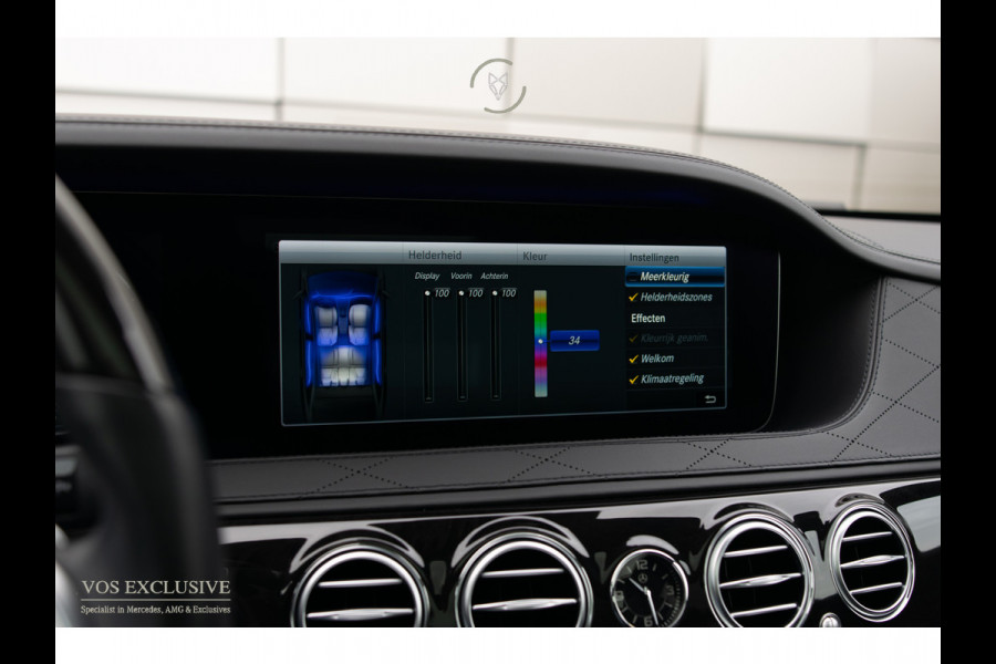 Mercedes-Benz S-Klasse 560 Lang 4-M AMG Exclusive|4*massage/koeling|20"|entertainment|standkachel|HUD|nachtzicht