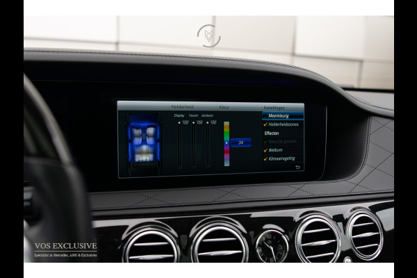 Mercedes-Benz S-Klasse 560 Lang 4-M AMG Exclusive|4*massage/koeling|20"|entertainment|standkachel|HUD|nachtzicht