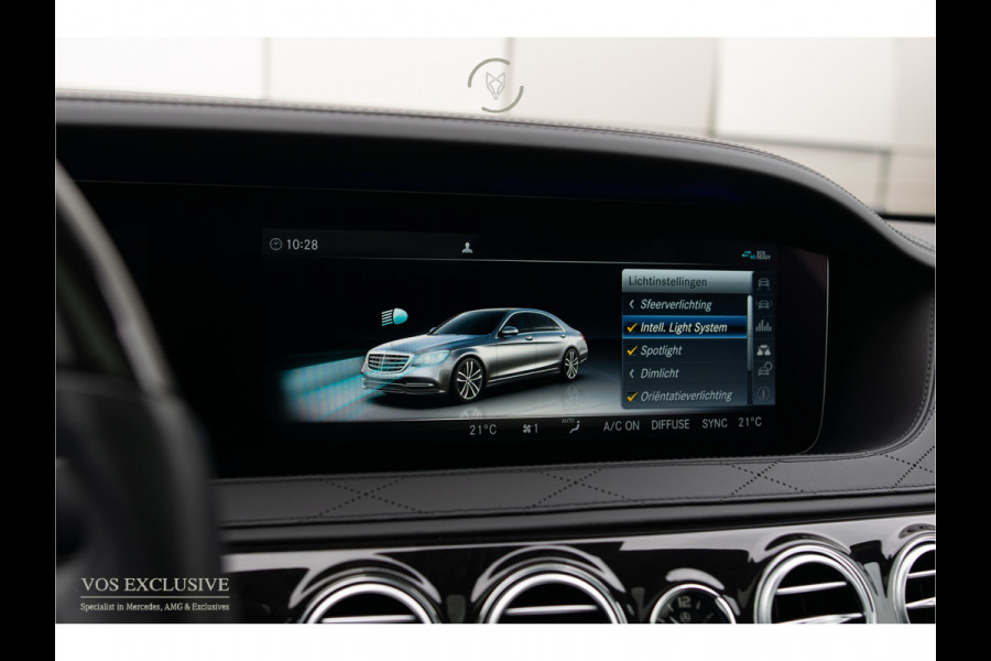 Mercedes-Benz S-Klasse 560 Lang 4-M AMG Exclusive|4*massage/koeling|20"|entertainment|standkachel|HUD|nachtzicht